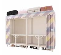 Armoire pliante - Solution de rangement en tissu Oxford durable avec cadre en tube d'acier - Aucune installation nécessaire pour l'organisation de la maison