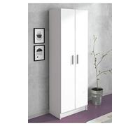 Armoire polyvalente 2 portes coloris blanc - Longueur 60 x profondeur 34,4 x hauteur 180 cm --