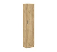 Armoire polyvalente avec 1 porte coloris chêne Mauvella - Longueur 37 x profondeur 34,40 x hauteur 180 cm - -