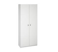 Armoire polyvalente coloris blanc - Hauteur 180 x Longueur 75 x Profondeur 35.6 cm