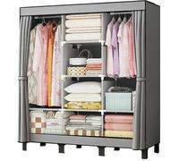 Armoire Portable , Armoire de Chambre, boîte de Rangement pour vêtements, Suspendue, Convient pour Les Chambres, No PENDERIE SOUPLE