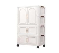Armoire portable de grande capacité avec portes, très résistante, montage facile pour chambres et appartements