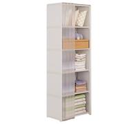 Armoire portable - Étagère de rangement résistante à la poussière - Durable - Pour vêtements - Économie d'espace