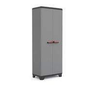 Armoire porte-balais verrouillable à 2 portes et 3 étagères réglables Basic Stilo Keter