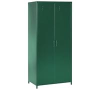 Armoire pour Bureau à Domicile Industrielle Rangement à 2 Portes en Acier Vert Varna