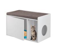 Armoire pour chat meuble litière 200 kg MDF armoire à chat maison pour chat