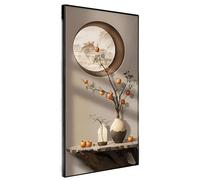 Armoire pour couvercle de boîte à fusibles, couvercle de boîte d'interrupteurs, peinture décorative pour compteur d'électricité, panneau électrique dissimulé monté sur le mur (A,60 x 45 cm)