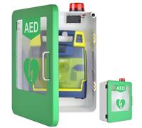 Armoire pour DAE Armoire de rangement for défibrillateur AED avec t alarme, boîtier d'alarme mural en acier, commande à double interrupteur