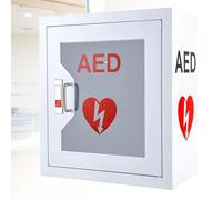 Armoire pour DAE Armoire de rangement murale for DEA avec système d'alarme et éclairage, boîtier for défibrillation cardiaque, trousse premiers secours