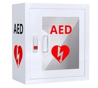 Armoire pour DAE Coffret de rangement for défibrillateur AED, armoire murale for défibrillation cardiaque, avec serrure, facile à utiliser