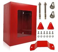 Armoire pour échelle de Secours Incendie Moyen - Boîte Rouge pour matériel de Secours Incendie - avec Crochets pour Couverture Anti-feu et extincteurs - 35 * 28 * 12 cm