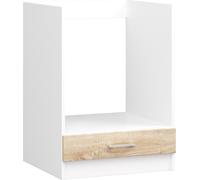 Armoire pour four LIMA S60 Blanc, Chêne Sonoma L60xH82xP55 cm