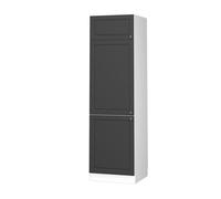 Armoire pour frigo Fame-Line, 60cm, Anthrazit-Gold Landhaus/Blanc, Vicco 37980
