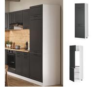 Vicco Armoire pour frigo R-Line, Anthracite Campagne/Blanc, 60 cm