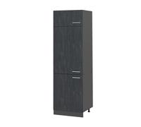 Armoire pour frigo R-Line, 60cm, Béton noir/Anthracite, Vicco 47501