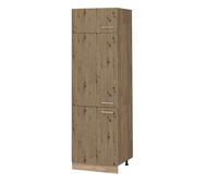 Armoire pour frigo R-Line 60cm Chêne Artisan/Chêne de force doré Vicco 49141