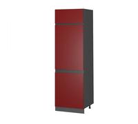 Vicco Armoire pour frigo R-Line, Rouge, 60cm J-Shape, pour Une Combinaison Libre au Sein de systèmes de Cuisine modulaires
