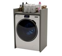 Armoire pour lave-linge Armoire de salle de bain Meuble de salle de bain Étagère pour lave-linge 66x95x48cm Gris mat