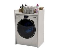 Armoire pour lave-linge - Mirabilesse - Meuble de salle de bain - Armoire de salle de bains 66x95x48cm (Blanc)