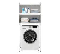 Armoire pour machine à laver 70 x 25 x 167 cm Acier PVC 2 portes 100 kg
