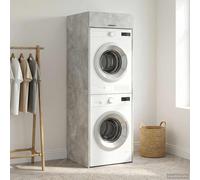 Armoire pour machine à laver avec porte 2 pcs Bois d'ingénierie moderne vidaXL v