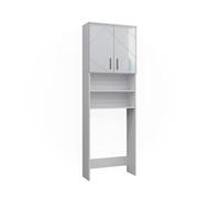 Vicco Armoire pour Machine à Laver Irma, Blanc Brillant/Blanc, 64 x 190.5 cm