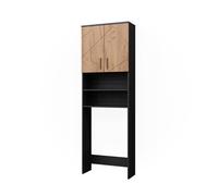 Vicco Armoire pour Machine à Laver Irma Chêne doré/Anthracite 64x190.5cm