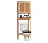 Armoire pour Machine à Laver - Lamento - Floor - Bambou - 2 Portes - 60x21 5x173 cm