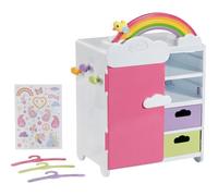 Armoire pour poupées - Baby born - Arc-en-ciel - Multicolore - 33x22x39 cm - À partir de 3 ans