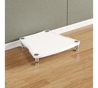 Armoire pour système stéréo AV pour petit centre de divertissement, support de disque, support compact pour appareil audio pour salle d'enregistrement (blanc, 10,5 cm)