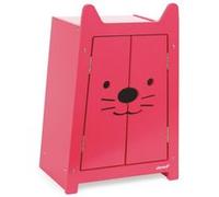 Armoire Babycat en bois pour vêtements poupées - Dim : 31.5x22x46 cm