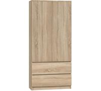 Armoire - Producteur polonais - MALWA SS-90 - Chêne Sonoma - 2 tiroirs - 4 étagères