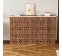 Armoire Protection pour Radiateur à L'Ancienne Cache-Radiateur En Bois pour La Maison Assemblages à Tenons Et Mortaises Facile à Installer Convient aux Salons Et aux Chambres à Coucher 80x90x20cm