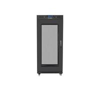 LANBERG Rack 19" 15U 800X1000 Flat Pack Noir Porte Mesh avec LCD