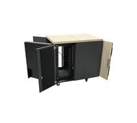 Armoire Rack APC by Schneider Electric NetShelter CX 18U - 482,60 mm Largeur de rack Profondeur de Rail - Chêne, Gris