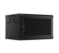 Lanberg Armoire rack murale 19" 6U 600 x 450 porte perforée Noir