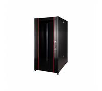 Armoire Rack pour RÉSEAUX 19" 26U (A) 1291, (L) 600, (P) 1000 Couleur Noir Porte TRAFORÉE SÉRIE EAVI