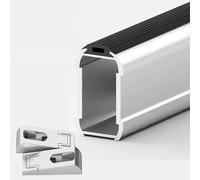 Armoire rail suspendu vêtements de bride de bride longueur personnalisable, armoire à vêtements de garde-robe rail pour l'organisation du placard, support de poteau à vêtements / bras de soutien