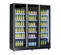 Armoire réfrigérée libre-service - 3 portes vitrées - 1173 L - +2/+10°C - Froid ventilé