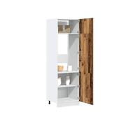 Vidaxl Armoire De Réfrigérateur Vieux Bois 60x57x207cm Bois Ingénierie Marron