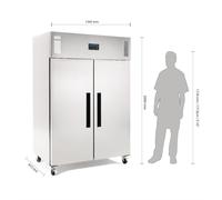 Armoire réfrigérée négative 1200 litres Double Portes - Polar