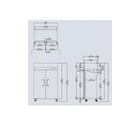 Armoire Réfrigérée Négative 2 Portes Roulettes 900 L - Atosa