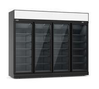 Armoire Réfrigérée Négative 4 Portes en verre - Noire - 2060 L - Combisteel
