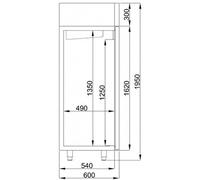 Armoire Réfrigérée Negative inox 400 L