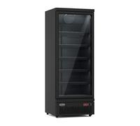 Armoire Réfrigérée Négative Noire Porte en Verre 600 L