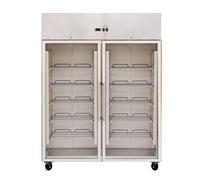 Armoire Réfrigérée Positive 2 Portes Vitrées GN2/1-1400 L
