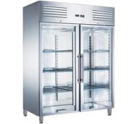 Armoire Réfrigérée Positive Inox GN 2/1 Porte Vitrée 1300 L