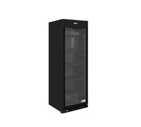 Armoire Réfrigérée Positive Noire avec Porte Vitrée 382 L
