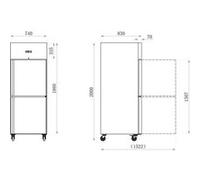 Armoire Réfrigérée Positive Série Star 2 ou 4 Demi Portes AFI Collin Lucy