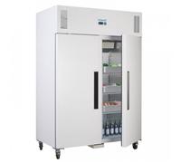 Armoire réfrigérée positive ventilée 1200 Litres PRO, 2 portes GN 2/1, blanche, 450 W, 220 V - MONO